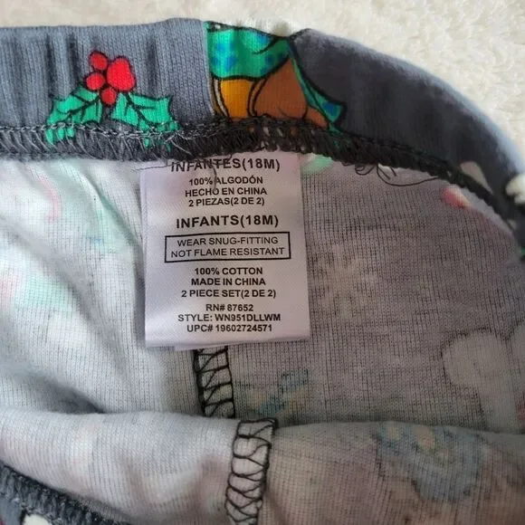 NEW UNISEX toddler 100% cotton paw patrol pajama set, size 12 months - Picture 3 of 3